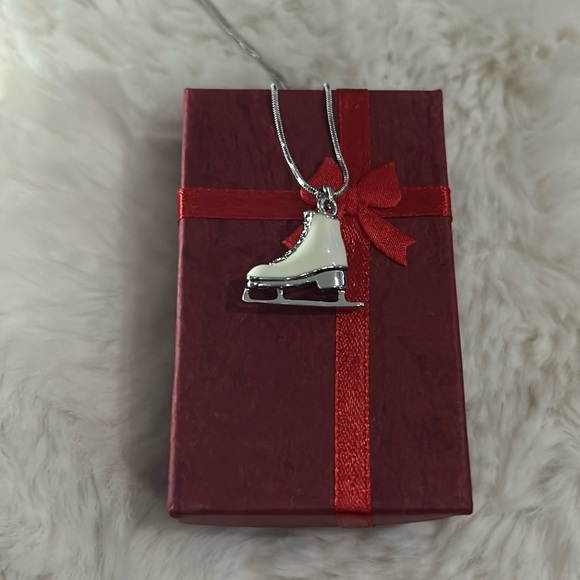 Figure Skate Charm Necklace - Picture 1 of 9